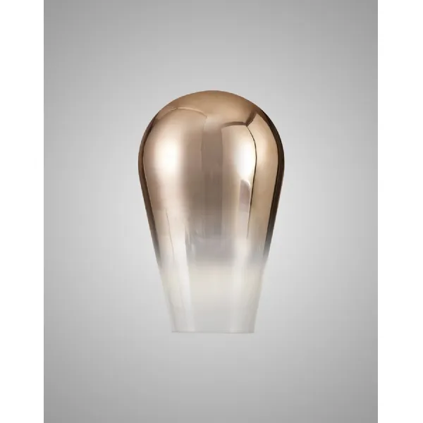 Epsom 23cm Pear Shaped Glass (E), Copper Fade Clear