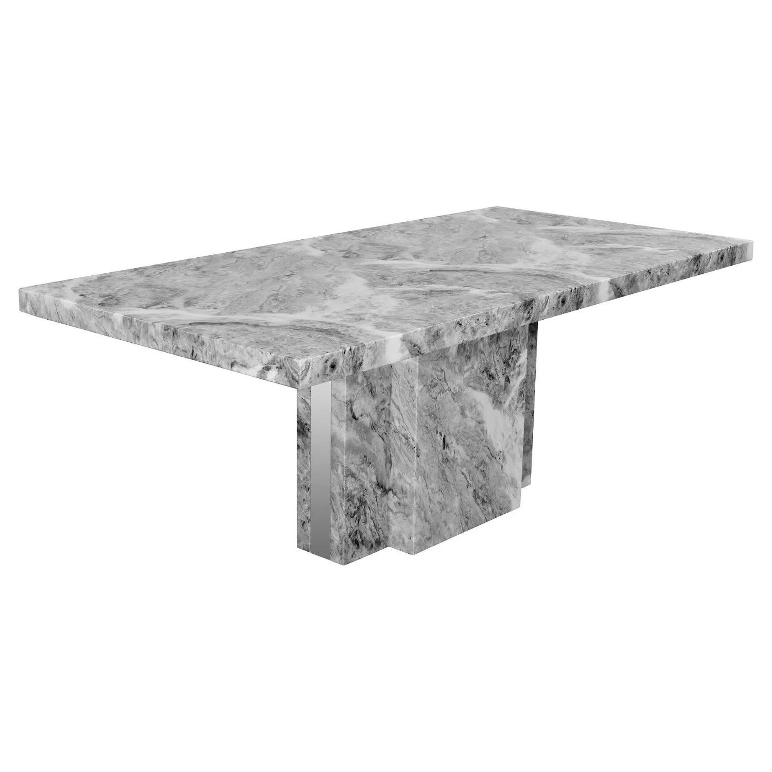 Newcastle Grey Marble Dining Table
