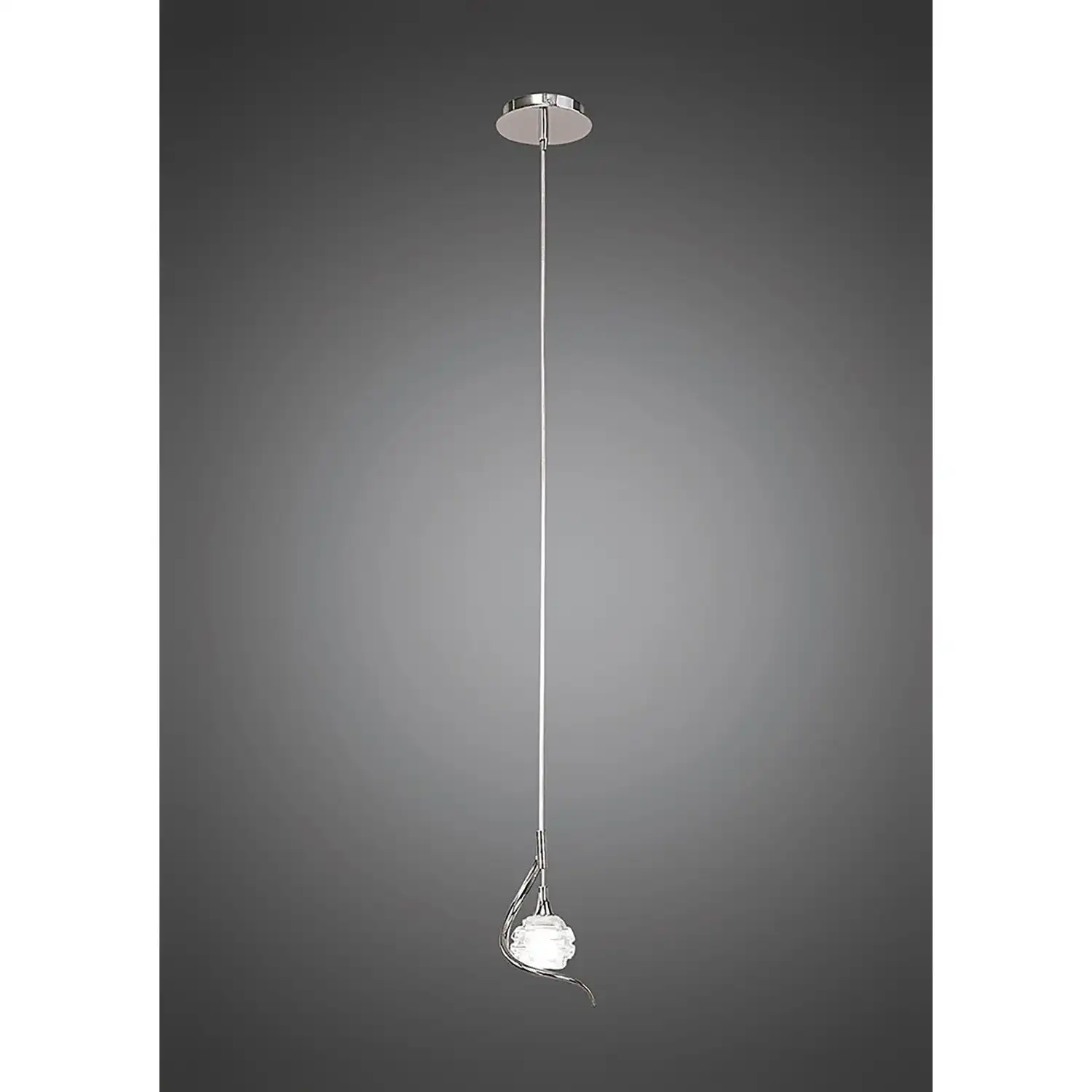 Dali Pendant 1 Light G9, Polished Chrome