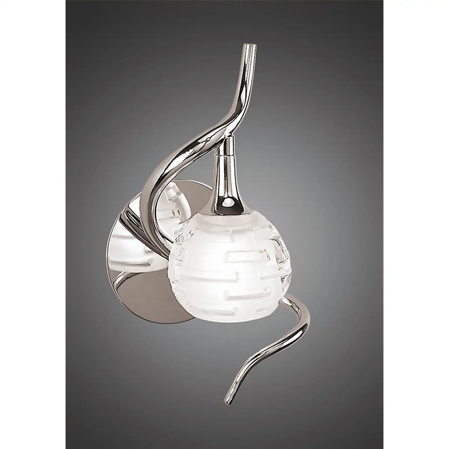 Dali Wall Lamp Switched 1 Light G9, Polished Chrome