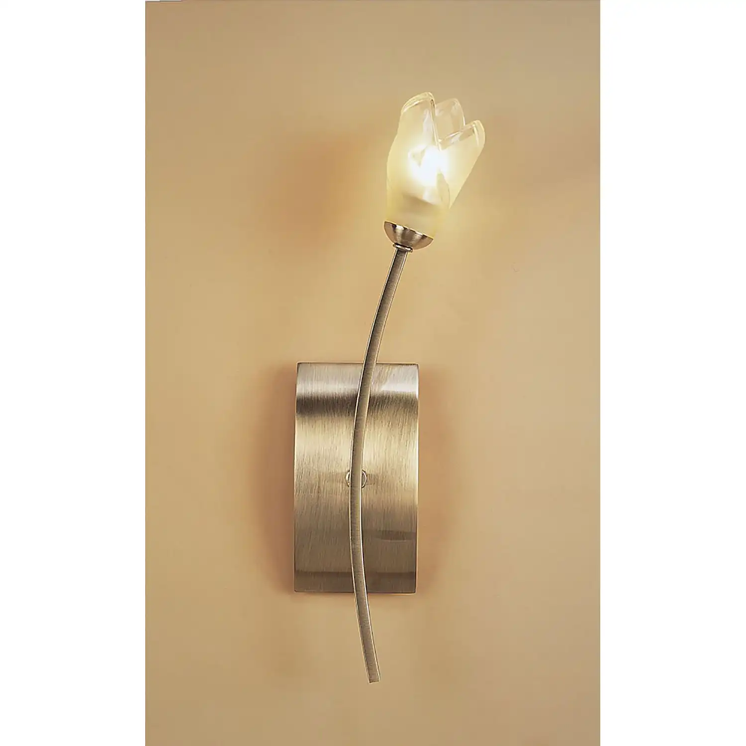 Pietra Wall Lamp Switched 1 Light G9, Antique Brass