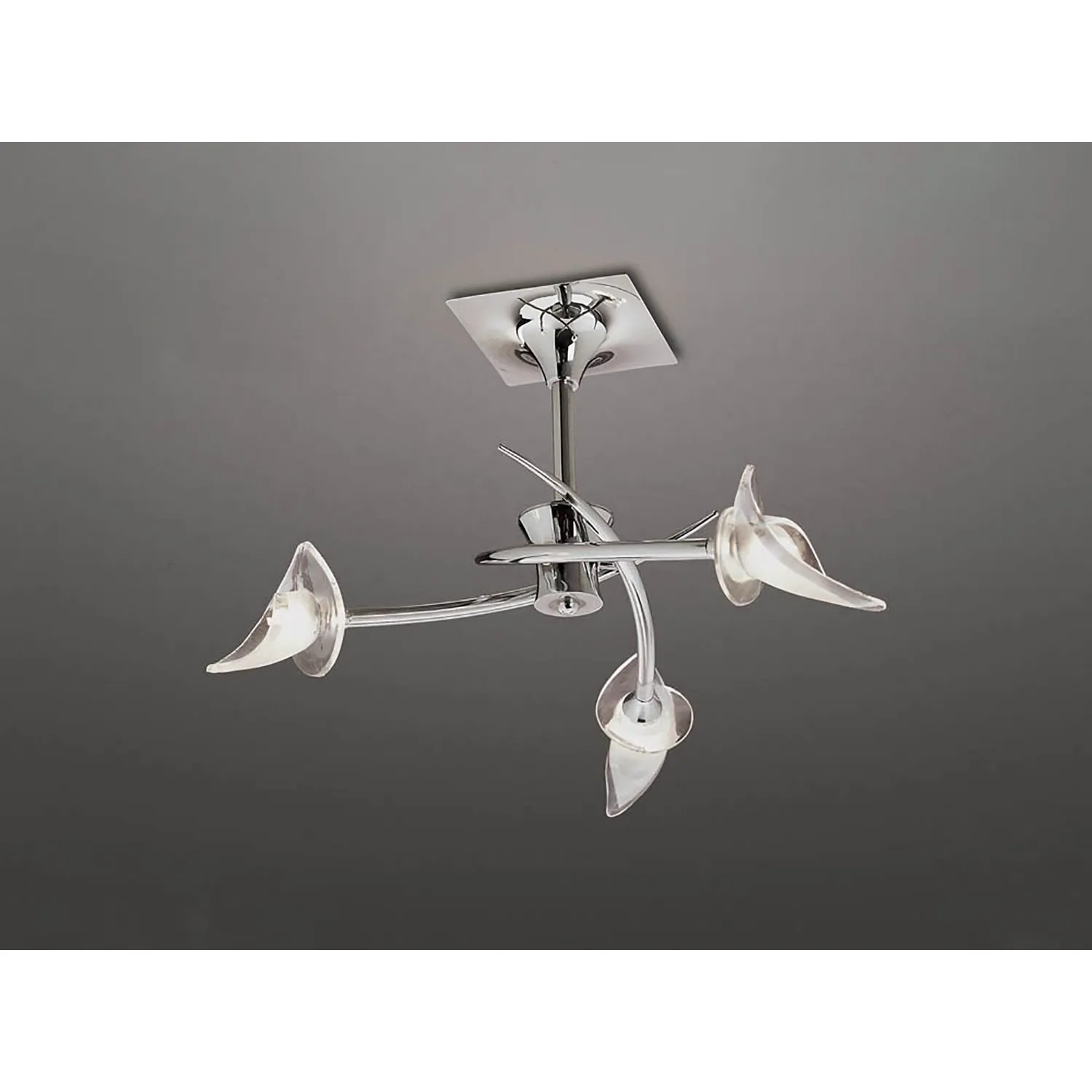 Flavia Semi Flush Round 3 Light G9, Polished Chrome