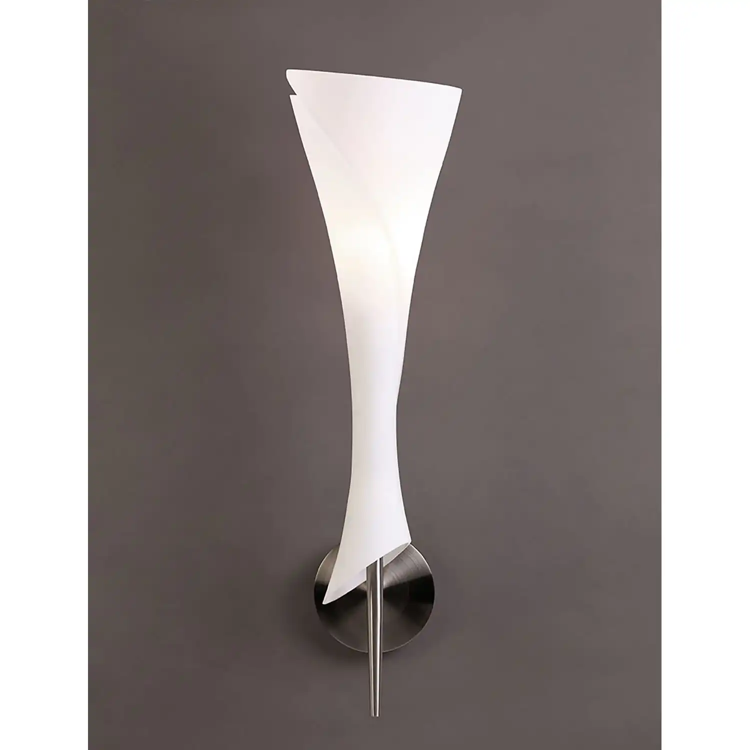 Zack Wall Lamp 1 Light E14, Satin Nickel