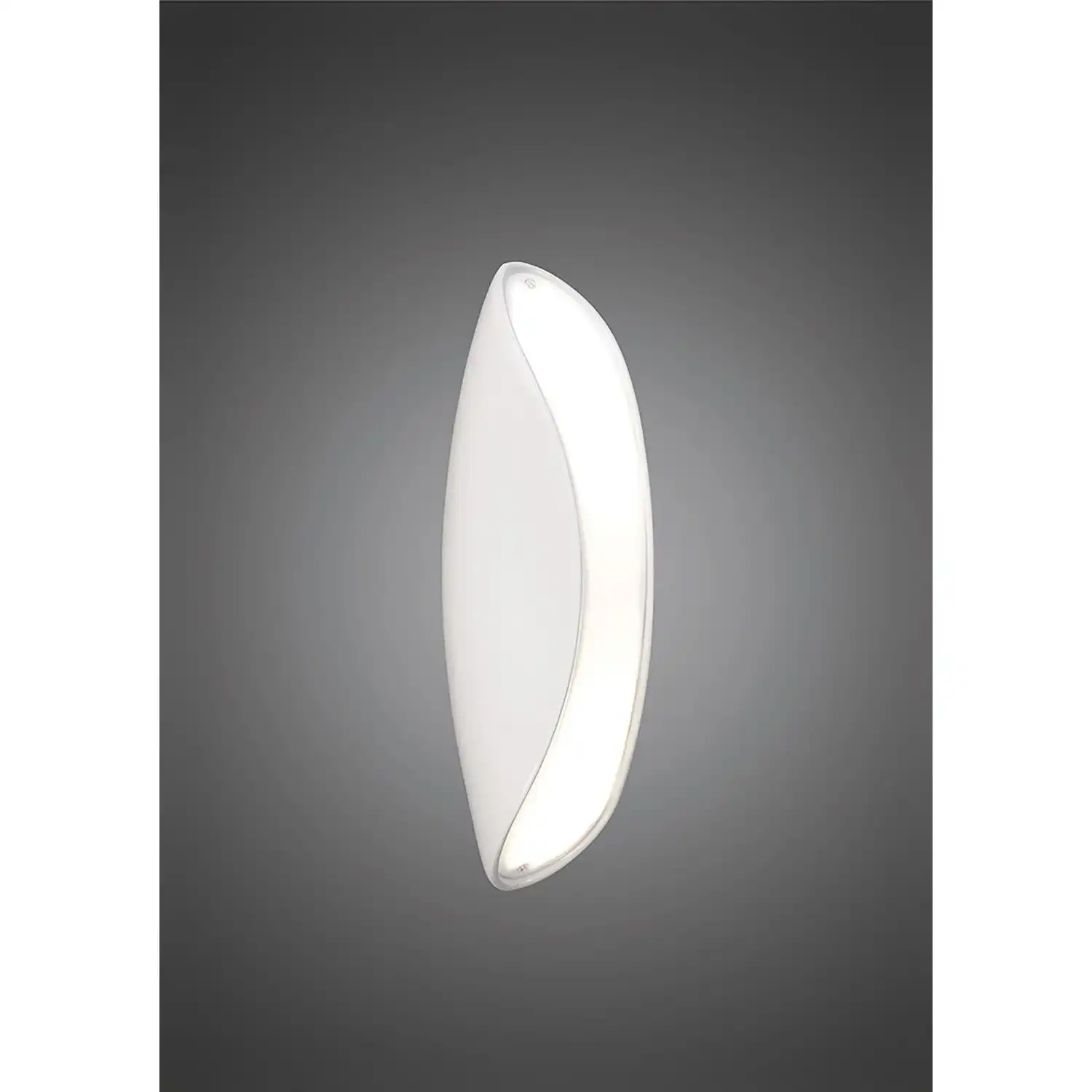 Pasion Wall Lamp 2 Light E27, Gloss White White Acrylic Polished Chrome, CFL Lamps INCLUDED