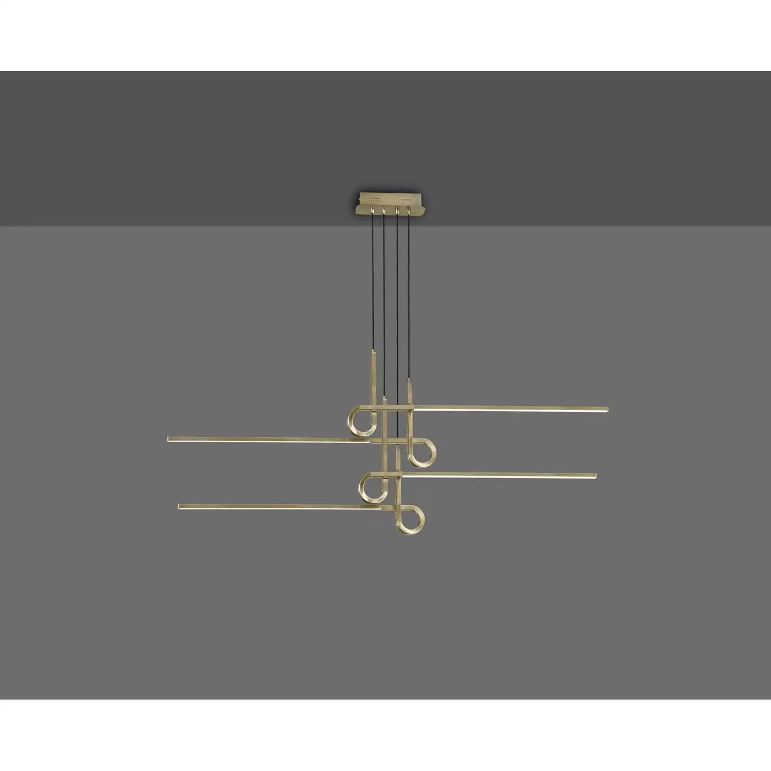 Cinto Linear Pendant 42W LED, 3000K, 3360lm, Antique Brass, 3yrs Warranty