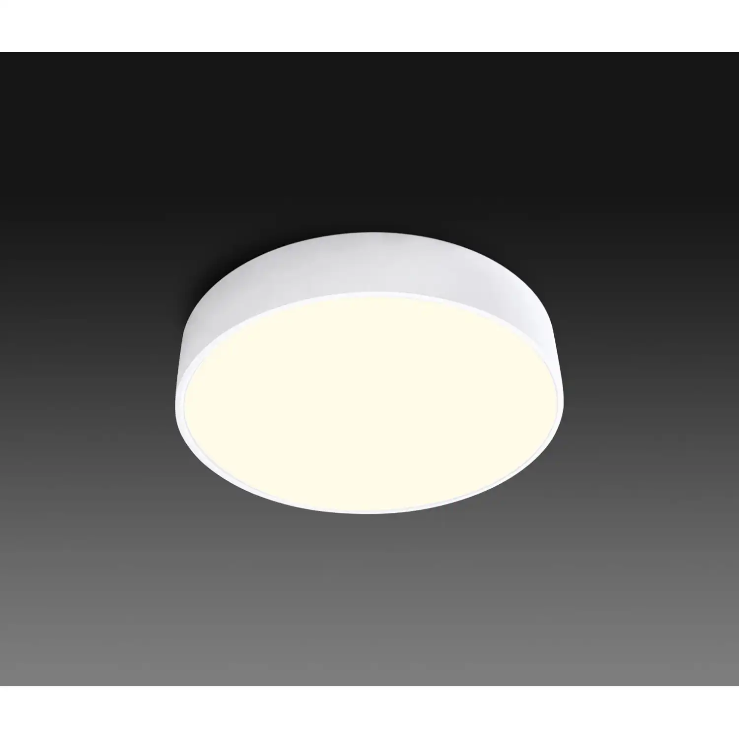 Cumbuco Ceiling 60cm Round, 50W LED, 3000K, 3500lm, White, 3yrs Warranty