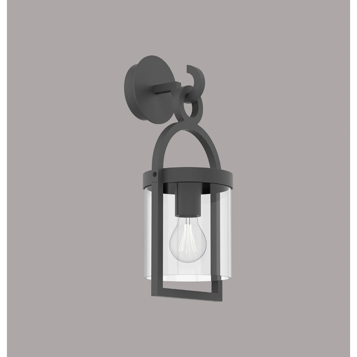 Maya Wall Lamp, 1 x E27, IP54, Anthracite, 2yrs Warranty