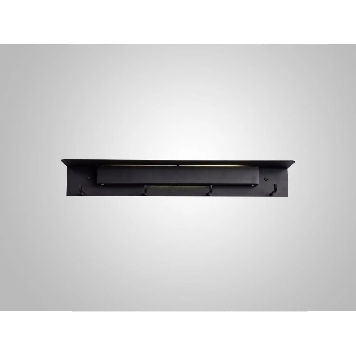 Fuerteventura Wall Lamp Coat Rack, 9W LED, 3000K, 600lm, Matt Black, 3yrs Warranty