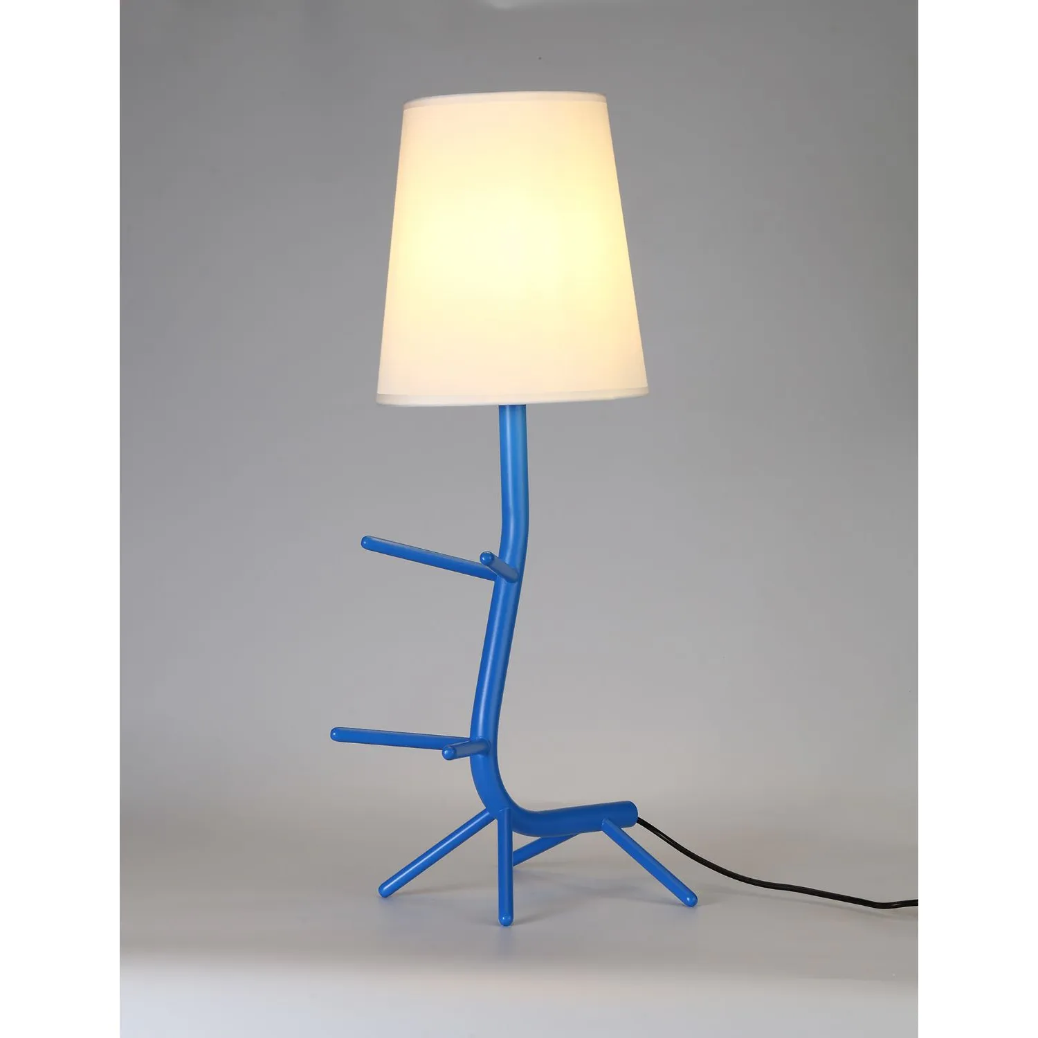 Centipede Table Lamp With Shade, 1 x E27, Blue White