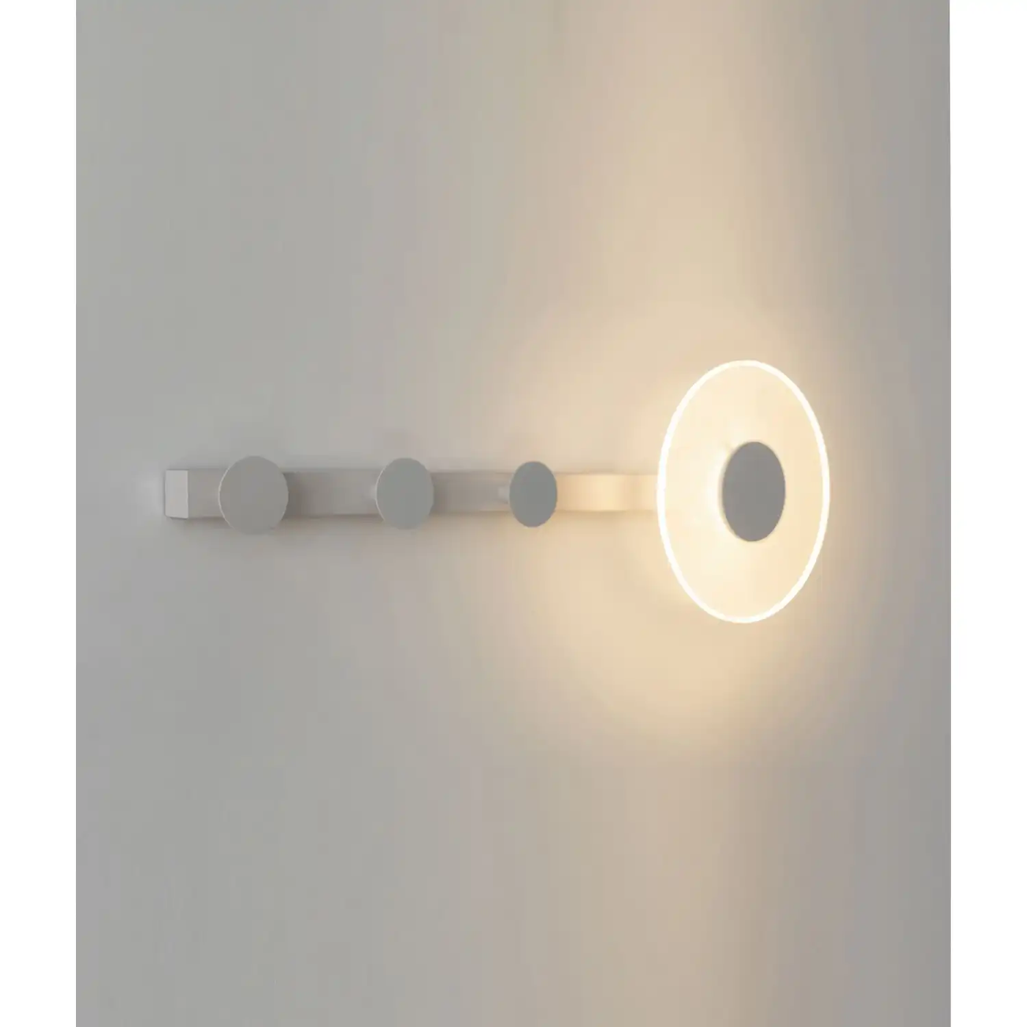 Venus Wall Lamp Coat Rack, 6W LED, 3000K, 490lm, White, 3yrs Warranty