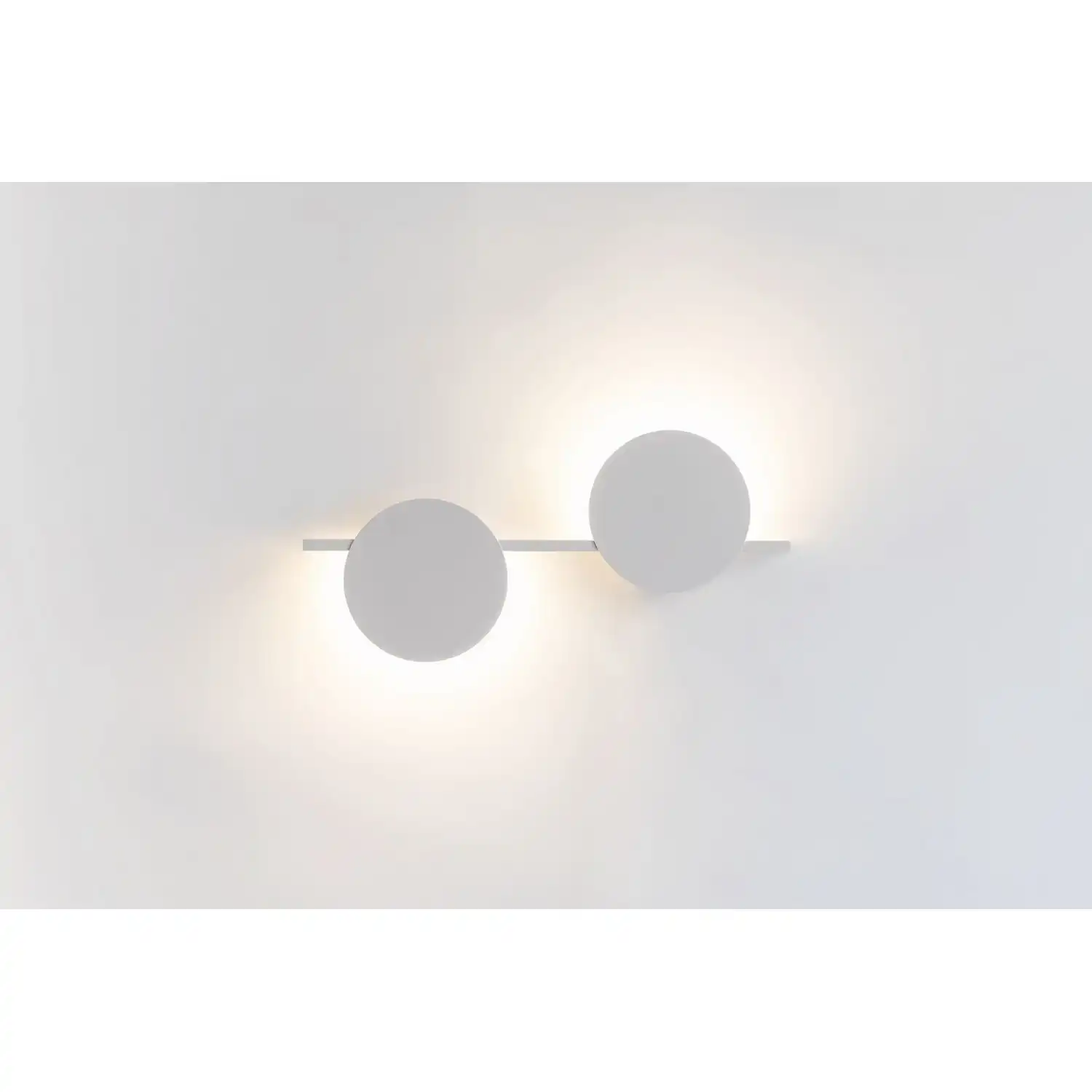 Eris 2 Light Wall Lamp, 16W LED, 3000K, 1280lm, White, 3yrs Warranty