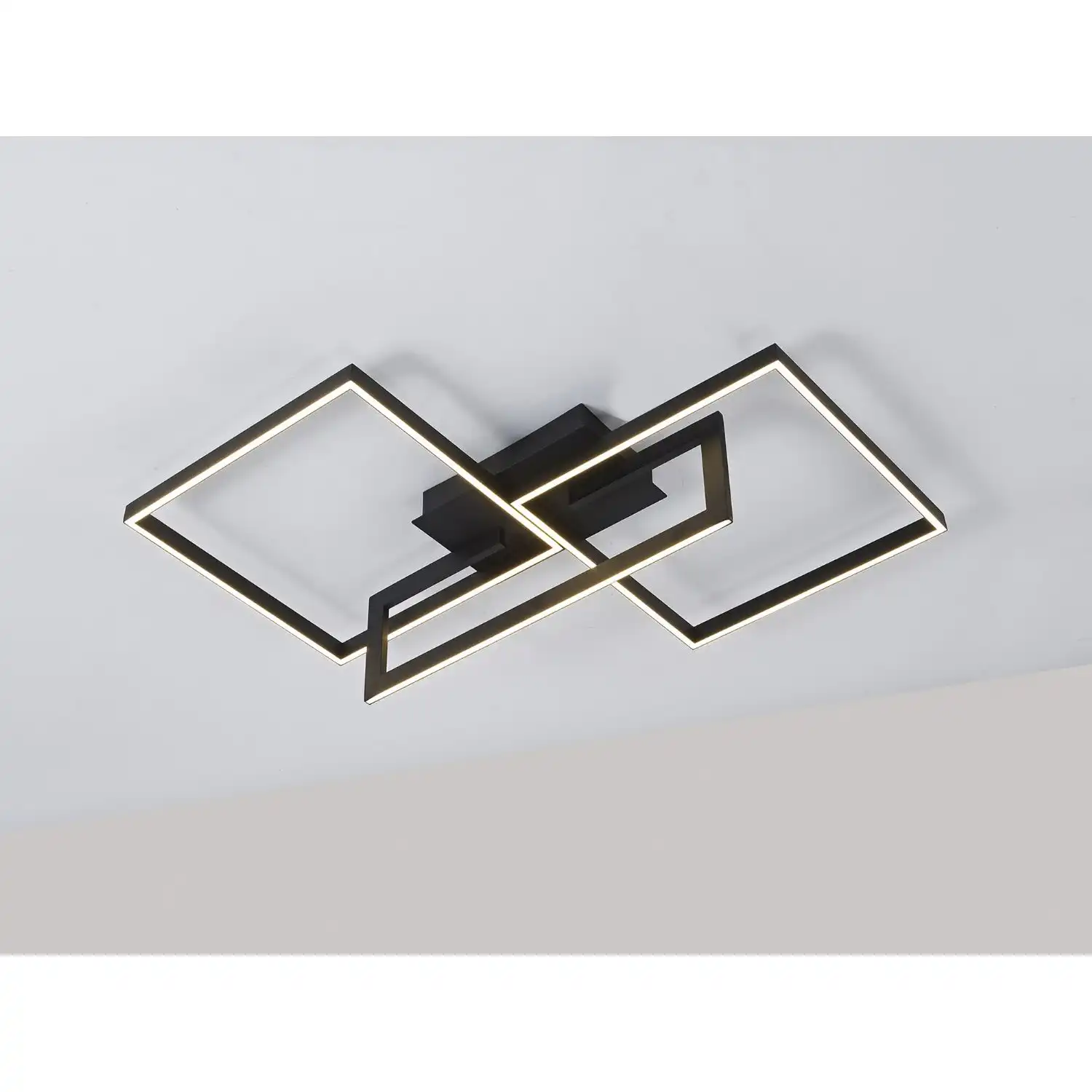 Mural Rectangular Ceiling, 48W LED, 3000K, 3840lm, IP20, Matt Black, 3yrs Warranty