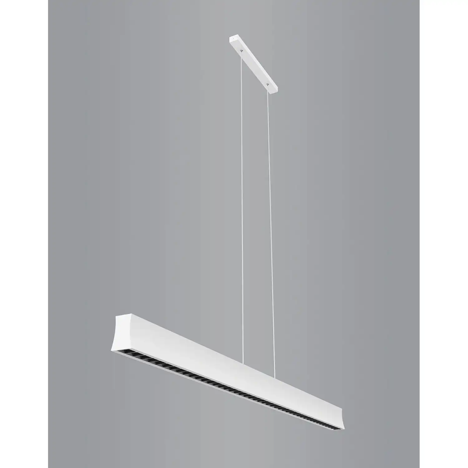 Hanok Linear Pendant 45deg, 38W LED, 3000K, 2650lm, White, 3yrs Warranty