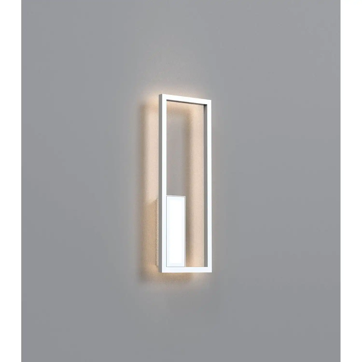 Boutique Rectangle Wall Lamp, 21W LED, 3000K, 1130lm, White, 3yrs Warranty