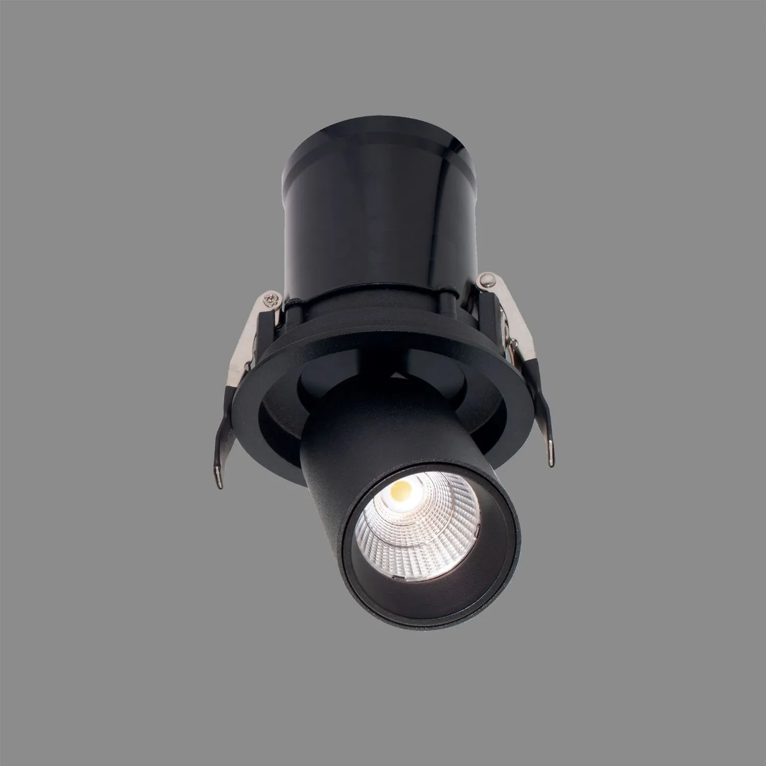 Garda Retractable Recessed Swivel Spotlight, 7W, 3000K, 610lm, Black, Cut Out 84mm, Driver Included, Driver Included, 3yrs Warranty