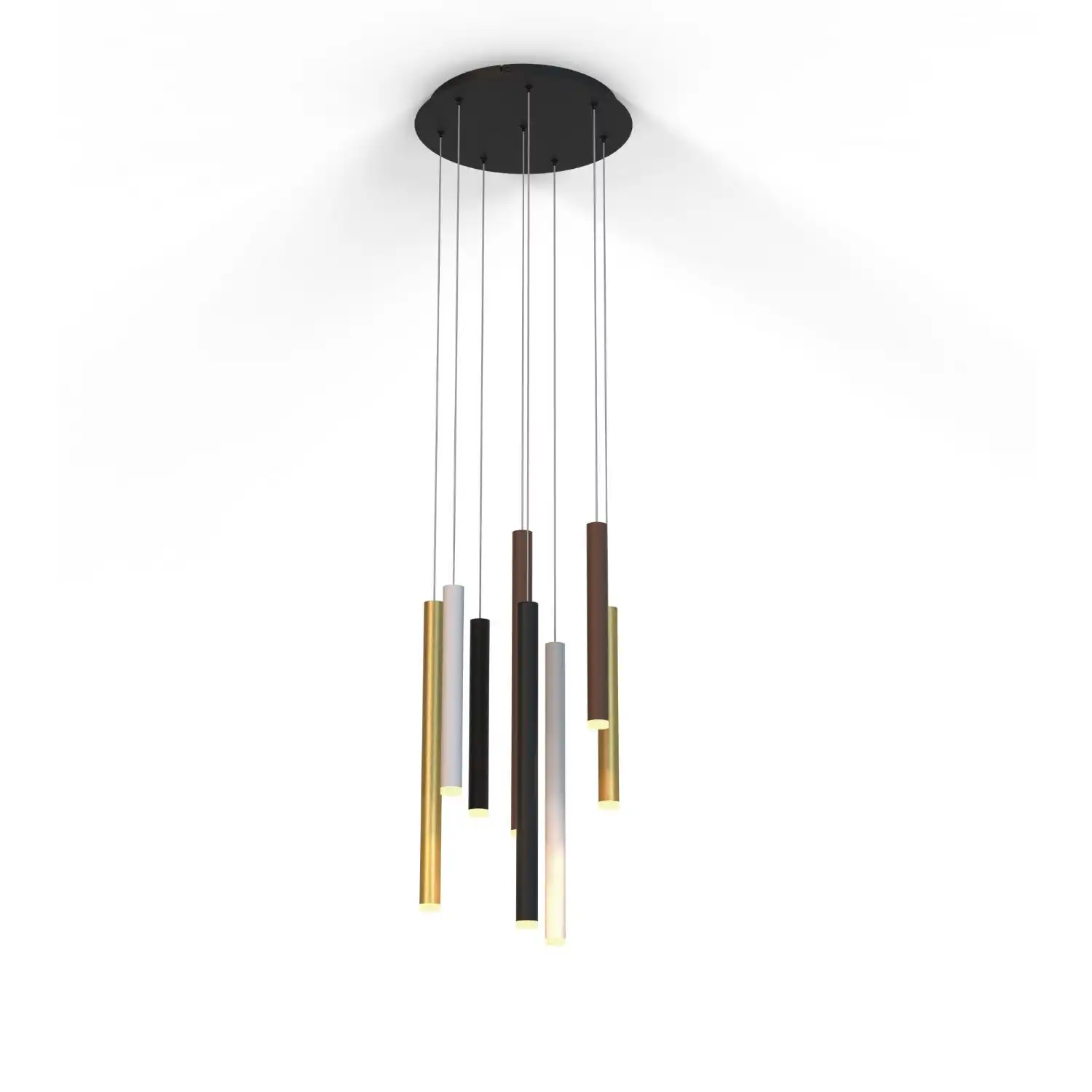 Cala Round 8 Light Pendant, 48W LED, 3000K, 3360lm, Sand White Sand Black Gold Rust Brown, 3yrs Warranty