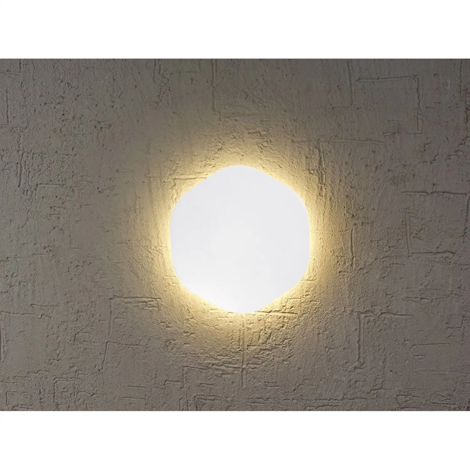 Bora Bora Wall Light 14.4cm Hexagonal 6W LED 3000K, 540lm, Matt White, 3yrs Warranty