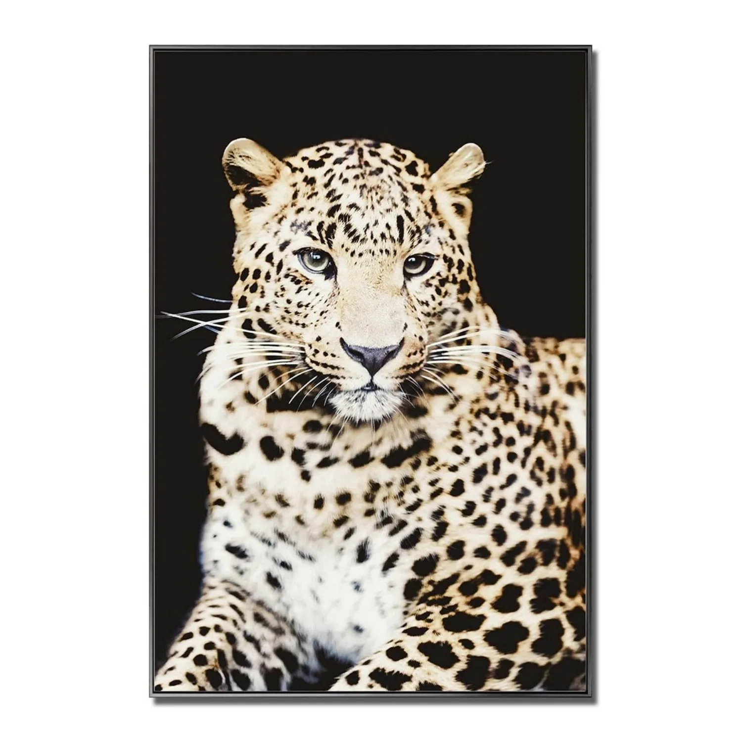 Cheetah Coloured Glass Art Picture