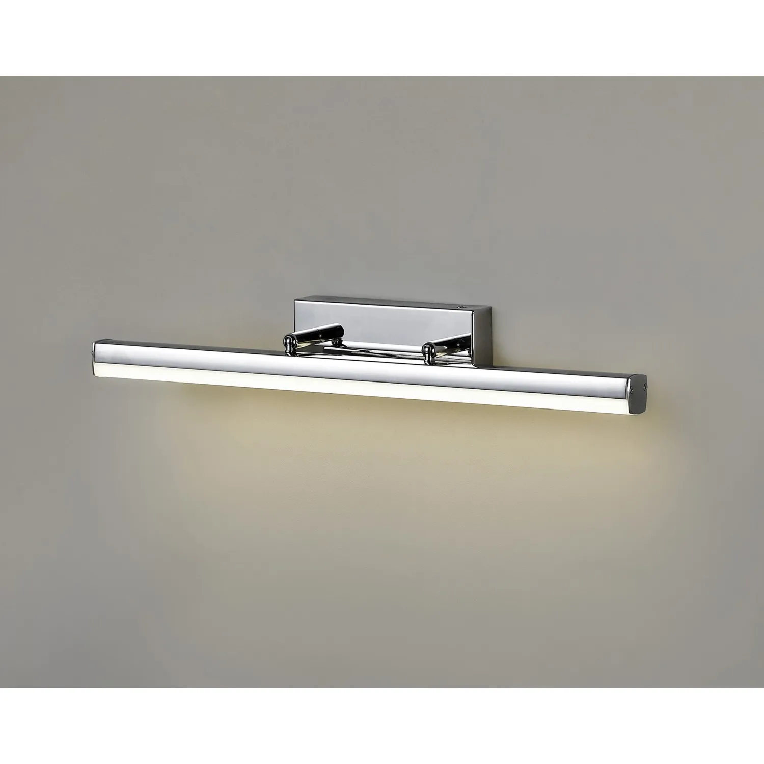 Dorset Wall Lamp Small Adjustable, 1 x 6W LED, 4000K, 612lm, IP44, Polished Chrome, 3yrs Warranty